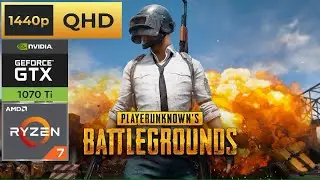 PUBG: Ryzen 7 5700 X3D + GTX 1070 Ti (All Presets) (1440p 60 FPS)