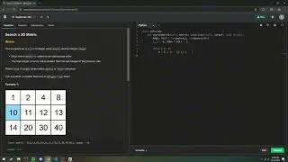 Neetcode: Day 19 Search 2D Matrix