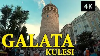 Galata Kulesi - 4k Walking Tour - Istanbul 2021
