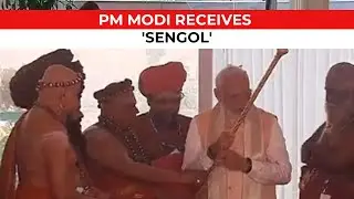 New Parliament building inauguration: After Havan, PM Modi receives 'Sengol' for installation