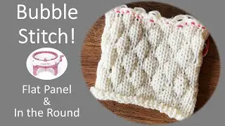 How to knit bubble stitch on sentro knitting machine