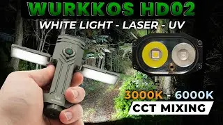 Wurkkos HD02 - Fold Out Panels  - Spot, Flood, Laser, UV - Highly Recommended! Kickstarter