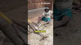 Proses Pembuatan Piring Batu Tradisional Bangladesh 😱 #shortvideo