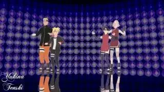 【MMD】GLIDE【Boruto, Sarada, Naruto, Sakura】