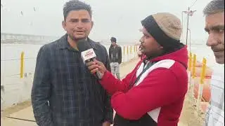 दिनेश भाई प्रयागराज मे स्वच्छता का सन्देश देते हुए 