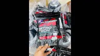 Nitrotech whey travel pack 🙌🏻💪 for muscular with Creatine formula with isolate &concentrate #reel