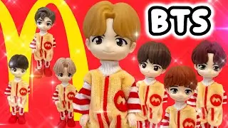 [BTS] TinyTAN McDonald&rsquo;s Figures in Ronald McDonald Style | RM Jin SUGA J-Hope Jimin V Jungkook