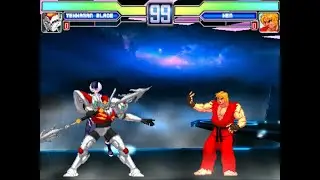 M.U.G.E.N. 1.1 Aimless Battles - Tekkaman Blade (me) vs. SF3 Ken Masters (ZMugens)