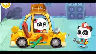 Little Panda's Auto repair Shop BabyBus Game Kids  Gameplay Android IOS