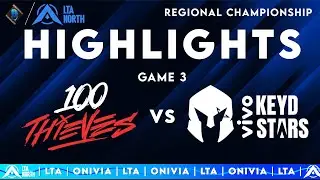 100T vs VKS Highlights Game 3 | LTA North 2025 Championship | 100 Thieves vs Vivo Keyd Stars