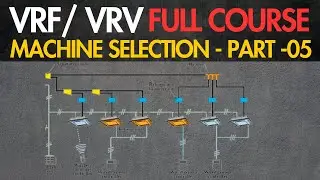 VRF HVAC System Design - Equipment or Machine Selection Part-05 | HVAC Design | HVAC Design Course