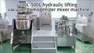 Serum vacuum homogenizer emulsifier mixing machine