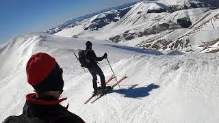 Sci Alpinismo Sibillini discesa da Monte Porche Ovest  Pt.1