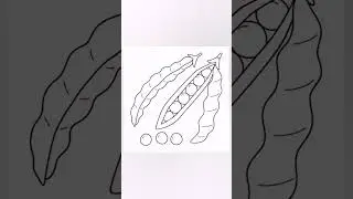 Easy To Draw A Green Bean|#art#artist#artwork#easy#greenbean#drawing#drawingtutorial#viral#viralvide