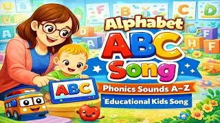 Alphabet ABC Song | Phonics Sounds A–Z | Educational Kids Song #alphabetlearning #nurseryrhymes #abc
