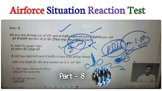 Airforce SRT Test | Situation Reaction Test In Airforce Phase Second Exam | Airforce XY Group Srt |
