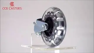 CCE CASTERS-4 Inch Swivel Lightweight Pin Caster PVC Wheels