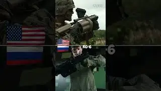 American M32 grenade launcher vs. Russian RG-6, 40mm caliber