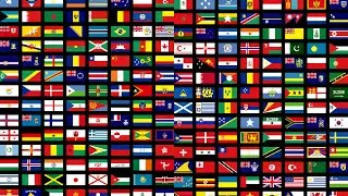 Flags of All Countries of the World with Names 3th part music by Klimpers