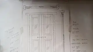 fully glazed door || building drawing 3rd semester