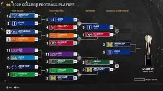 College football 26 Michigan vs Miami Rose Bowl and national championship