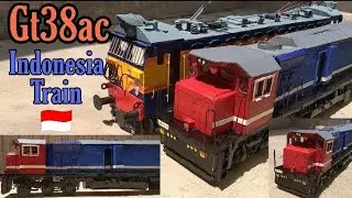 How to make train a engine | (GT38AC) with cardboard | indonesia locomotive | world of models.
