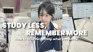 Stop Forgetting What You Study | 7 Memory Hacks That Actually Works ⭐🎀