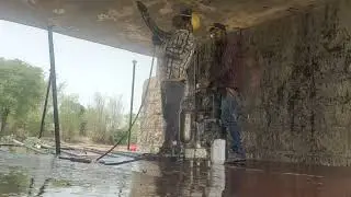 Epoxy Grouting work Bridge deck slab
