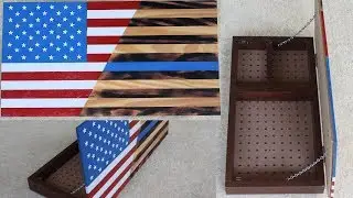 Wooden Flag Hidden Storage DIY