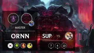 Ornn Support vs Lux - KR Master Patch 9.13