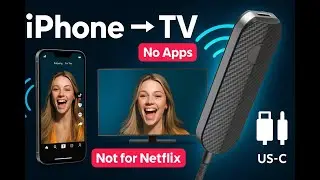 Lulaven iShare Wireless HDMI for iPhone/iPad — Plug-&-Play Screen Mirroring to TV (YouTube/TikTok