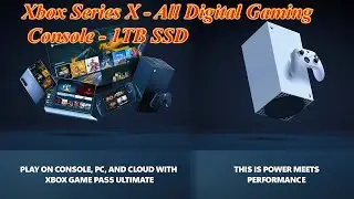 Xbox Series X (All Digital) &ndash; 1TB SSD | 4K Gaming | 120FPS | Robot White | Next-Gen Performance