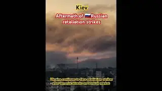 Kiev in smoke after fresh wave of Russian retaliation strikes to Ukraines terrorism in Donetsk
