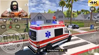 Playing As An Ambulance Driver - Car Parking Driving School Gameplay