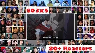 [80+ Reactors]  Jujutsu Kaisen Season 3 Episode 5 MEGA Reaction Mashup -呪術廻戦 3期 5話