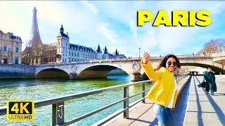 🇫🇷 10 Feb 2026 Paris Walk 4K HDR ☀️ Walking along The Seine 🌊
