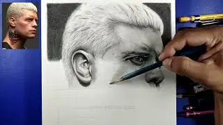 WWE Superstar Cody Rhodes Drawing Easy Step By Step Tutorial In Hindi  P2 | Shwet Sketches Hindi