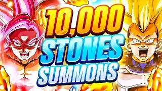 🔴10,000+ STONES READY 11th Anniversary SSJ4 Goku SSJ3 Vegeta Part 1 Summons LIVE | DBZ Dokkan Battle