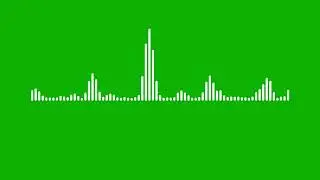 FREE Audio Spectrum Green Screen (1 HOUR+) | No Copyright | 4K Visualizer Download