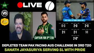 LIVE | PAK vs AUS 3rd T20 @ Hobart | Rizwan RESTED Salman Opts to BAT 1st | Jayasuriya U Beauty!