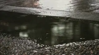 (AD FREE) Sidewalk at night during rain || ASMR Soundscape & Meditation Break