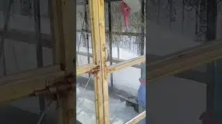 наша теплица зимой
