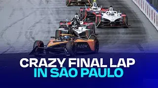 The most UNBELIEVABLE last lap in Formula E?! 🤯 | S&atilde;o Paulo E-Prix