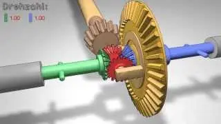 Differential Getriebe - Animation
