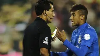 Todos os CART&Otilde;ES VERMELHOS da Carreira do NEYMAR