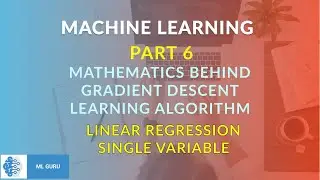 Mathematics behind gradient descent algorithm on linear regression single variable #MachineLearning