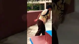 1 month playing skateboard  #skate #skateboarding #public #chill #skating #indonesia #skater #batam