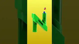 A Super Mario inspired 3D N #c4d #satisfying #3dart #shorts