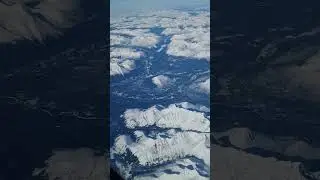 a Surreal Beauty.. approaching Juneau, Alaska #beautifulearth #snowmountains #blue #white #airborne