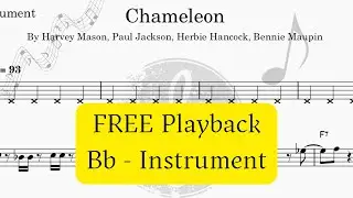 &ldquo;Chameleon&rdquo; | Play-Along for Bb Instruments | Free Band Playback & Sheet Music On-Screen